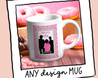 Nostalgic 1980s memorabilia Mug for Book lovers custom movie mug born in 80s gift literacy Classic book mug Labyrinth movie Jane Austen cup