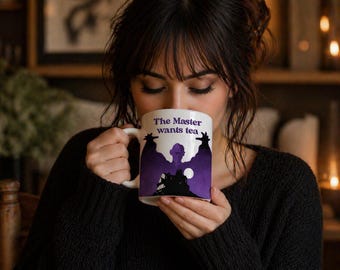 Salems Lot Tea Mug, Stephen King fan, Gothic Horror Coffee Cup, Funny Vampire Tea Mug, Retro Spooky Gift, Dracula Inspired Ceramic Mug