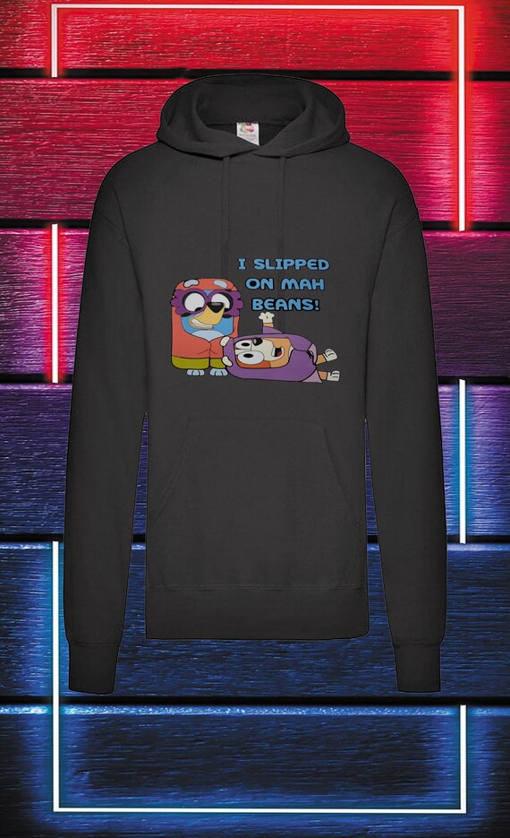 Adults Customised Bluey Hoodie Ive Slipped on Mah Beans Etsy