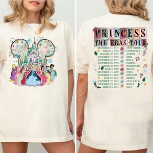 Disney Weihnachten Prinzessin Eras Shirt, Disney Weihnachten Mädchen Reise T-Shirt, Disneyland Weihnachten Prinzessin Shirt, Prinzessin Urlaub Shirt