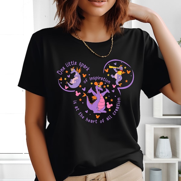 Figment Inspiration Shirt, Disney Purple Dragon Shirt, Disney Figment Shirt, One Little Spark Shirt, Epcot Dragon Shirt, Disney Kids Shirt