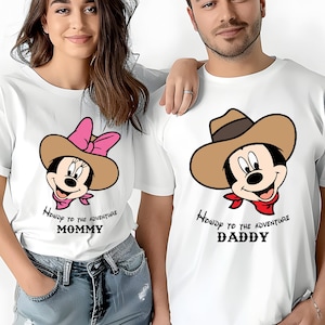 Disney Western Family Shirt, Mickey Western Tee, Minnie Trip T-Shirt, Disney Western Couple Sweatshirt, Minnie Mom Shirt, Mickey Dad Tee