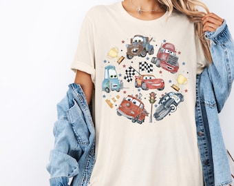 Disney Cars Shirt, Disney Lightening McQueen Shirt, Disney Cars Sally Shirt, Disney Trip 2026 Shirt, Disneyland Family Vacation Shirt