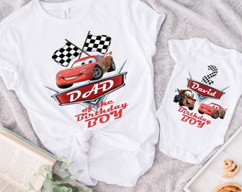 Lightening McQueen Birthday Boy Shirt, Custom Matter Cars Birthday Tee, Disney Cars Birthday Boy Gift, Piston Cup Champion Birthday King Tee