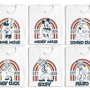 Mickey and Friends Est 1928 Shirt, Disneyland Group T-shirt, Disney Mickey Minnie Matching Shirt, Disneyland Family Vacation Tee