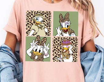 Daisy Duck Safari Trip Shirt, Disney Girls Safari Vacation T-Shirt, Mickey Friends Matching Safari Shirt, Disneyland Family Safari Group Tee