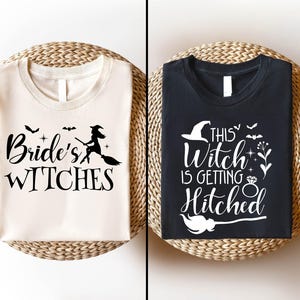 Witchy Bachelorette Party T-shirt, Bride's Witches Sweatshirt, This Witch's Getting Hitched Tee, Witch Bridal Party Tee, Brides Witch Crew