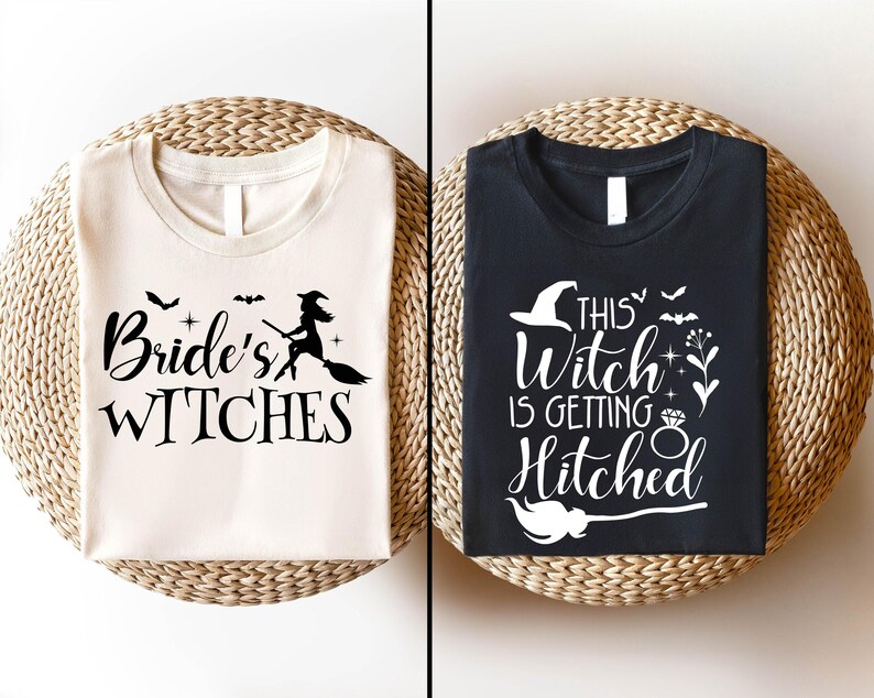 Witchy Bachelorette Party T-shirt, Bride's Witches Sweatshirt, This Witch's Getting Hitched Tee, Witch Bridal Party Tee, Brides Witch Crew
