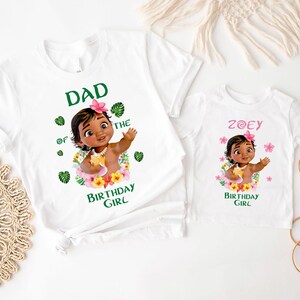 Disney Baby Moana Birthday Group Shirt, Princess Moana Birthday Girl Gift Shirt, Disney Family Matching Bday Shirt, Wdw Birthday Trip Tee