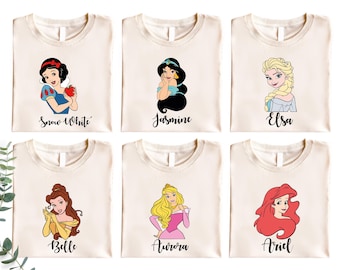 Shirt Disney Princess, T-shirt Disneyland Girls Trip, Custom Disney Family Vacation 2026 Tee, T-shirt Disney Aurora Ariel, Matching Shirt Disney