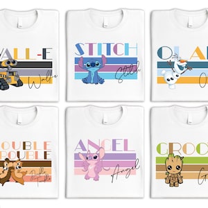 Disney familie-uitstapje 2026 shirt, Disney Stitch shirt, Disney Wall-E shirt, Disney Eve shirt, Disney familievakantie T-shirt, Disney Matching Tee