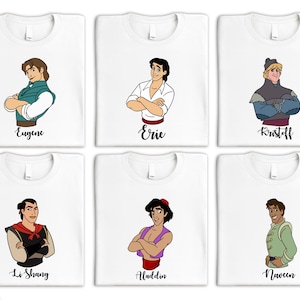 Disney Prinz Shirt, Prinz Aladdin Sweatshirt, Prinz Eric T-Shirt, Prinz Naveen T-Shirt, Prinz Eugene Shirt, Prinz Li Shang Pullover