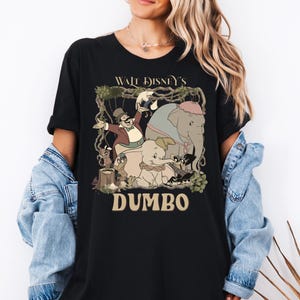 Walt Disney&#39;s Dumbo Shirt, Dumbo Elephant & Friends Shirt, Disney 2025 Family Trip Tee, Vintage Walt Disneyworld Tee, Disney Girls Trip Tee
