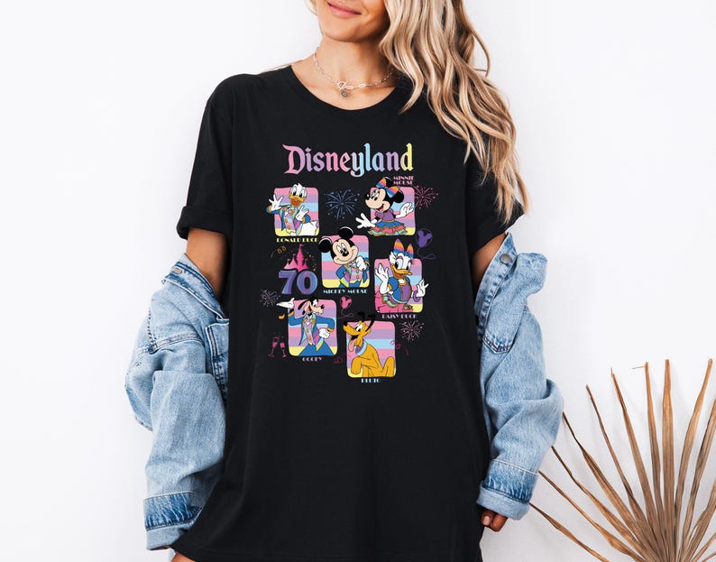 Disneyland 70th Anniversary Sweatshirt, Disney Mickey & Friends 70 Years of Magic Hoodie, Mickey And Friends Sweat, 70th Anniversary shirt