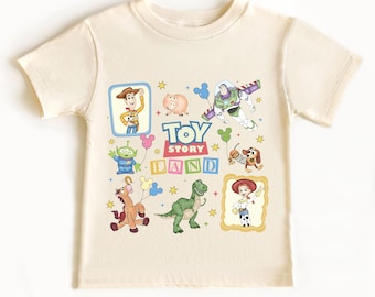 Toy Story Land Shirt, Pixar Characters T-Shirt, Disneyland Trip Kids Shirt, Disney Woody and Buzz Shirt, Disney Family Tee