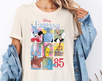 Disney Fantasia 85th Anniversary Magical Shirt, Mickey Sorcerer and And Disney Villains T-shirt, Disneyland Fantasmic Trip Sweater