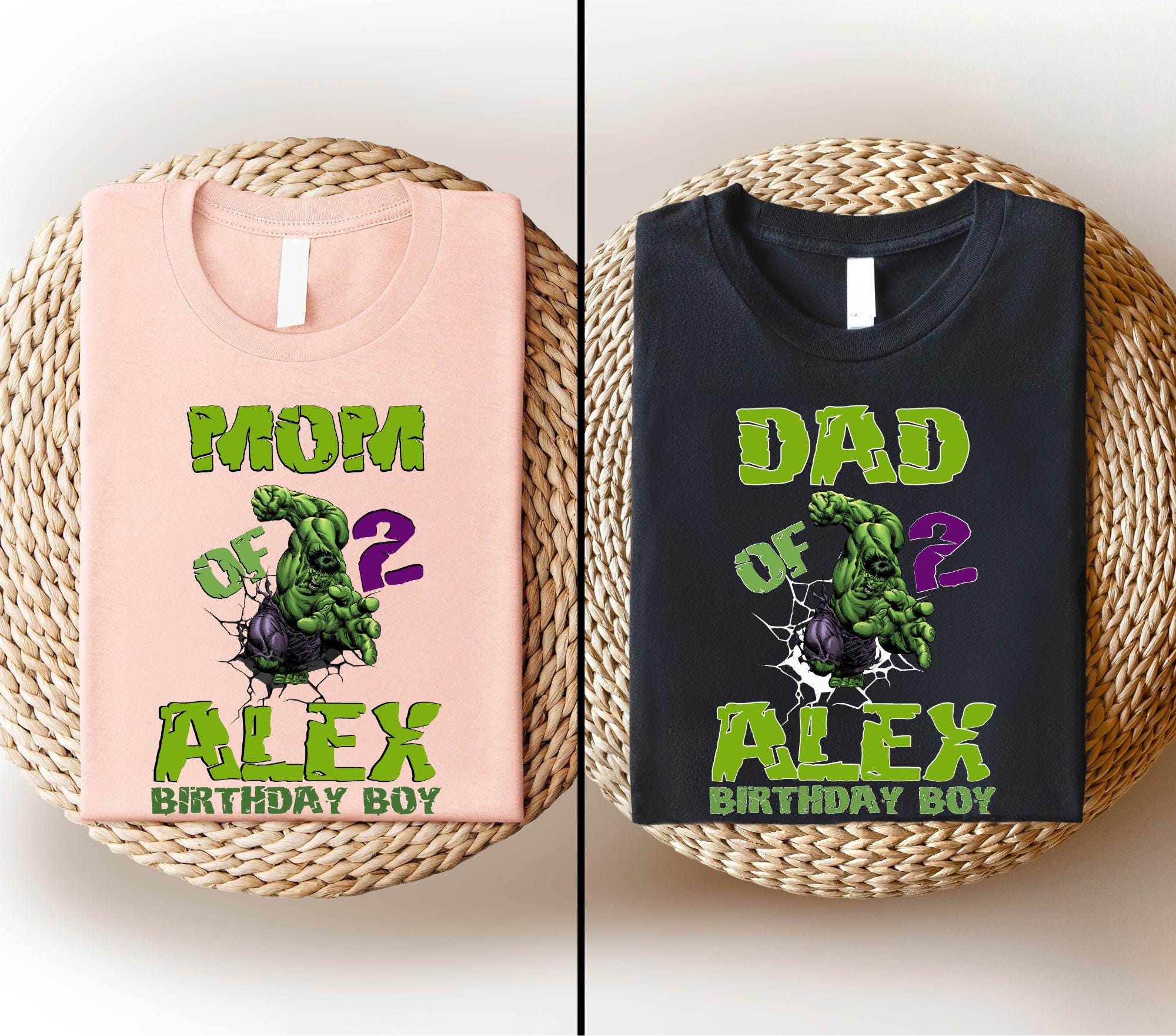 Personalized Marvel Hulk Birthday Boy Tee, Super Hero Birthday Boy ...