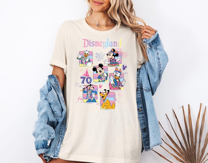 Disneyland 70th Anniversary Sweatshirt, Disney Mickey & Friends 70 Years of Magic Hoodie, Mickey And Friends Sweat, 70th Anniversary shirt