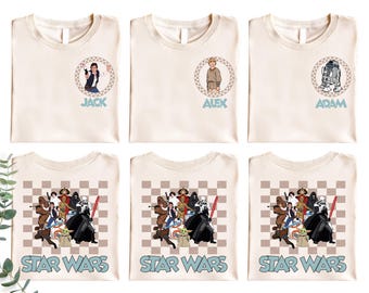 Disney Star Wars Shirt, Galaxy's Edge Shirt, Disney Family Matching Vacation Tee, Darth Vader Princess Leia Grogu Chewbacca Mandalorian Tee