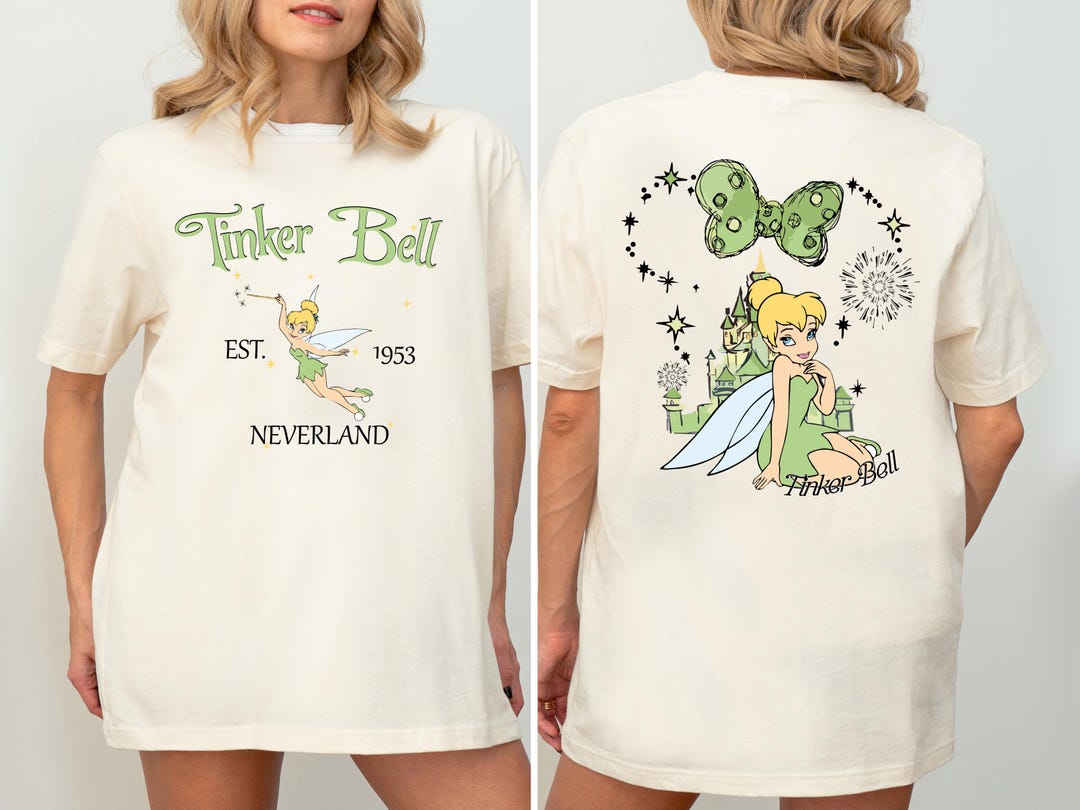 Vintage Disney Tinkerbell Shirt, Retro Tinkerbell 1953 Neverland T