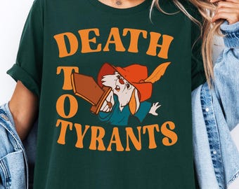 Retro Disney Skippy Rabbit Death To Tyrants Shirt, Robin Hood Matching T-Shirt, Disney Gift Tees, Disneyland Kids Vacation Tee, Wdw Trip Tee