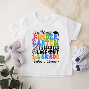 Kindergarten Graduation Shirt, 1st Grade Graduation Shirt, Class of 2026 Shirt, First Grade Grad, Hello 1st Grade Shirt, Kids Graduation Tee