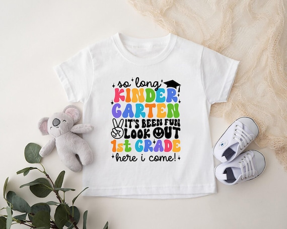 Kindergarten Graduation Shirt, 1st Grade Graduation Shirt, Class of 2026 Shirt, First Grade Grad, Hello 1st Grade Shirt, Kids Graduation Tee