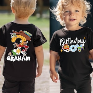 Personalized Toy Story Birthday Boy Shirt, Pixar Birthday Boy T-Shirt, Disney Kids Birthday Boy Gift, Disney Birthday Family Trip Tee