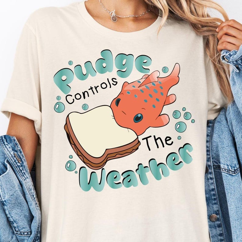 Disney Lilo and Stitch Pudge Controls The Weather Shirt, Disney Fish Pudge T-shirt, Disneyland Family Matching Shirt, Magic Kingdom Tee