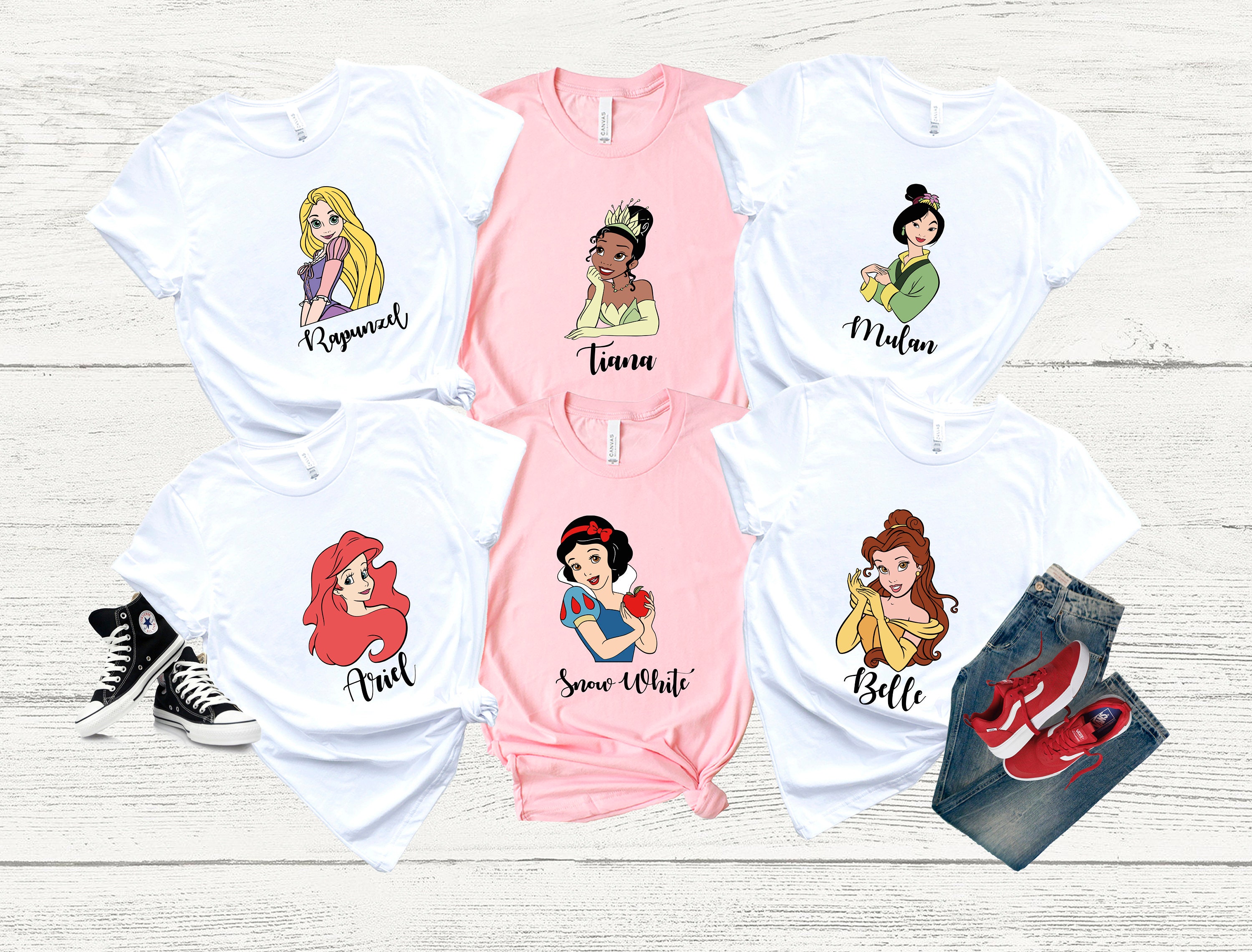 Vans disney top princess pocket tee