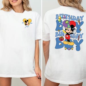 Disney Mickey Birthday Boy Shirt, Custom Birthday Boy Shirt, Disneyland Son Birthday Shirt, Disney Boy Birthday Tee, 2025 Family Tee
