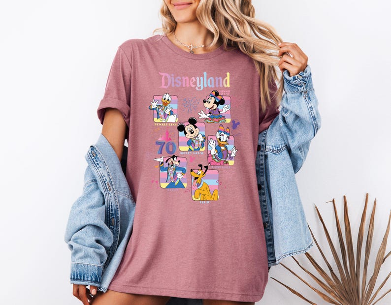 Disneyland 70th Anniversary Sweatshirt, Disney Mickey & Friends 70 Years of Magic Hoodie, Mickey And Friends Sweat, 70th Anniversary shirt
