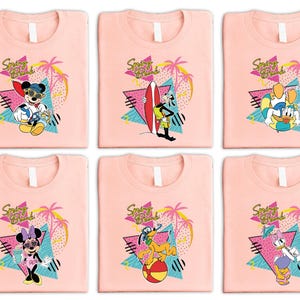 Mickey en vrienden bijpassende voorjaarsvakantie shirt, Disney voorjaarsvakantie groep T-shirt, Wdw zomervakantie shirt, Disney cadeau T-shirt voor zomer