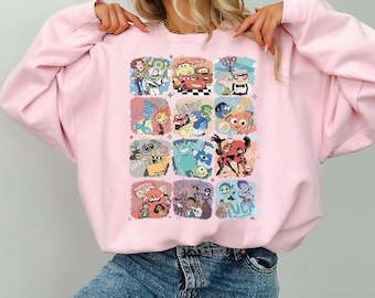 Pixar Pier Disneyland Sweatshirt, Disney Festival 2026 Sweatshirt, Disney Pixar Characters Group Sweatshirt, Meet me at Pixar Pier Shirt
