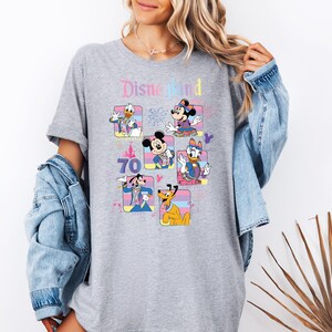 Disneyland 70th Anniversary Sweatshirt, Disney Mickey & Friends 70 Years of Magic Hoodie, Mickey And Friends Sweat, 70th Anniversary shirt
