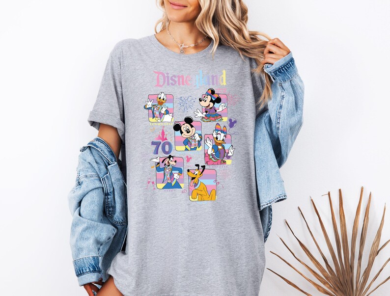 Disneyland 70th Anniversary Sweatshirt, Disney Mickey & Friends 70 Years of Magic Hoodie, Mickey And Friends Sweat, 70th Anniversary shirt