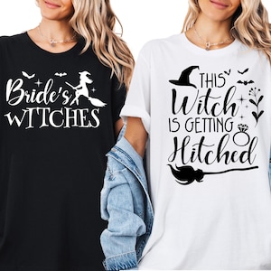 Witchy Bachelorette Party T-shirt, Bride's Witches Sweatshirt, This Witch's Getting Hitched Tee, Witch Bridal Party Tee, Brides Witch Crew