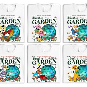 Disney Epcot International Blumen und Garten Festival Shirt, Mickey Friends Gruppe T-Shirt, Disney Epcot Shirt, Disneyland Familien Ausflug T-Shirt