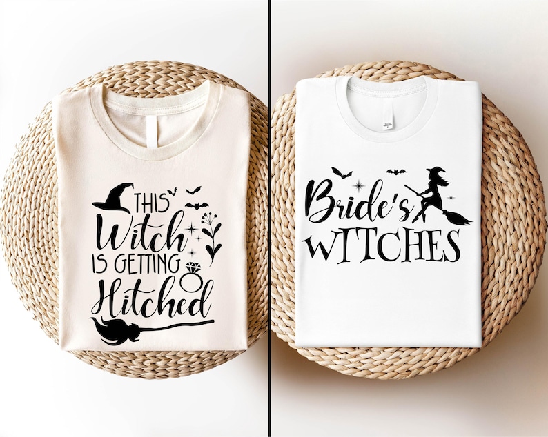 Witchy Bachelorette Party T-shirt, Bride's Witches Sweatshirt, This Witch's Getting Hitched Tee, Witch Bridal Party Tee, Brides Witch Crew
