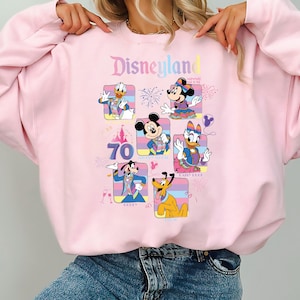 Disneyland 70th Anniversary Sweatshirt, Disney Mickey & Friends 70 Years of Magic Hoodie, Mickey And Friends Sweat, 70th Anniversary shirt