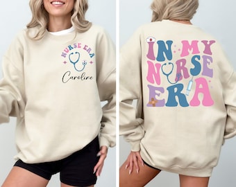 Camiseta "En mi época de enfermera", camiseta personalizada de agradecimiento a la enfermera, sudadera de enfermera de urgencias, camiseta de enfermera de UCIN, camiseta de enfermera de UCI, sudadera de estudiante de enfermería