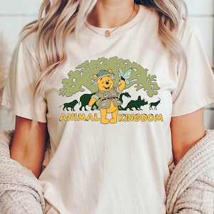 Disney Winnie and Friends Safari Shirt, Pooh the Bear Safari Group T-Shirt, Animal Kingdom Matching Shirt, Disney Family Safari Trip Tee