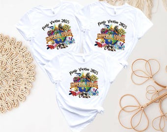Disney Universal Studios Familien Urlaub Shirt, Universal Studios 2026 Reise Shirt, Familien Reise passendes T-Shirt, Universal Studios Gruppe Shirt