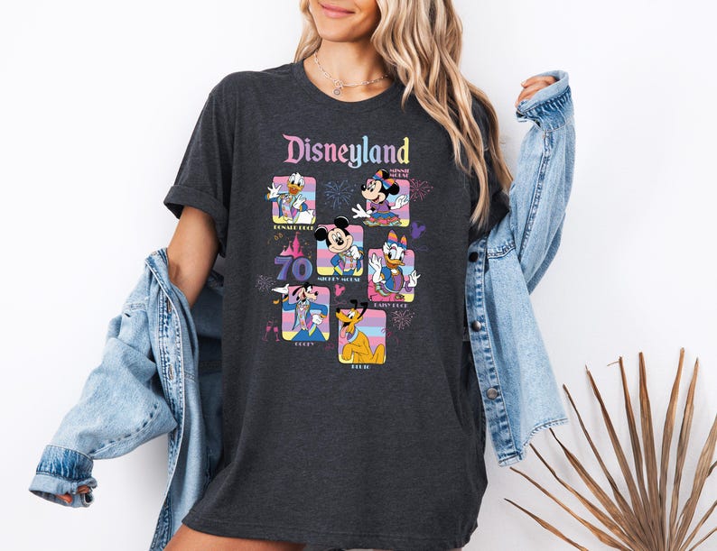 Disneyland 70th Anniversary Sweatshirt, Disney Mickey & Friends 70 Years of Magic Hoodie, Mickey And Friends Sweat, 70th Anniversary shirt