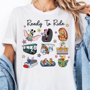 Disney Ready To Ride Shirt, Wdw Theme Park Adventures T-Shirt, Disneyland Trip Family Matching Tee, Magic Kingdom Gift Sweat,Disney Kids Tee