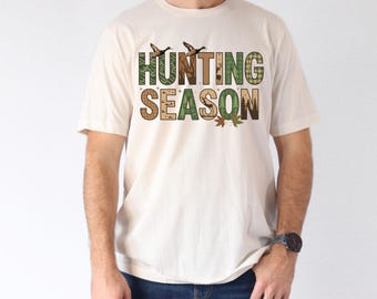 Koszulka na sezon myśliwski, sweter dla miłośników polowań, koszulka drużyny myśliwskiej, koszulka na sezon myśliwski, koszulka Hunter Camo, koszulka Hunter Gift, koszulka myśliwska