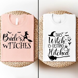 Witchy Bachelorette Party T-shirt, Bride's Witches Sweatshirt, This Witch's Getting Hitched Tee, Witch Bridal Party Tee, Brides Witch Crew