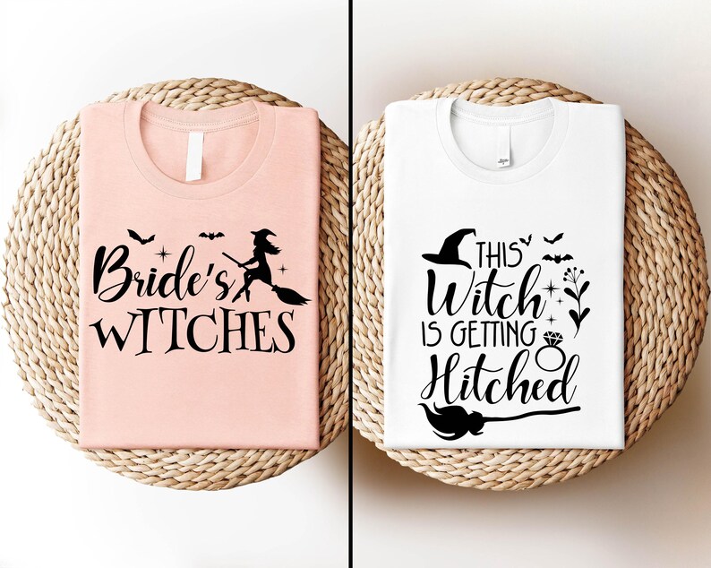 Witchy Bachelorette Party T-shirt, Bride's Witches Sweatshirt, This Witch's Getting Hitched Tee, Witch Bridal Party Tee, Brides Witch Crew