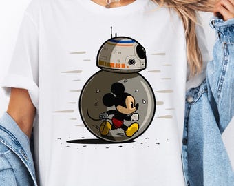 Disney Star Wars BB-8 Shirt, Mickey Star Wars Theme T-Shirt, Disney Star Wars Shirt, Galaxy's Edge Gift Shirt, Disneyland Trip Matching Tee