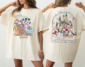 Disneyland California Adventure Est 1950 Shirt, Mickey and Friends Disneyland Trip Tee, Disney Castle Shirt, Disney Family Vacation T-Shirt